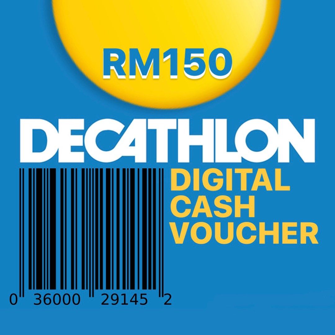 DECATHLON CASH VOUCHER RM150, Tickets & Vouchers, Vouchers on Carousell