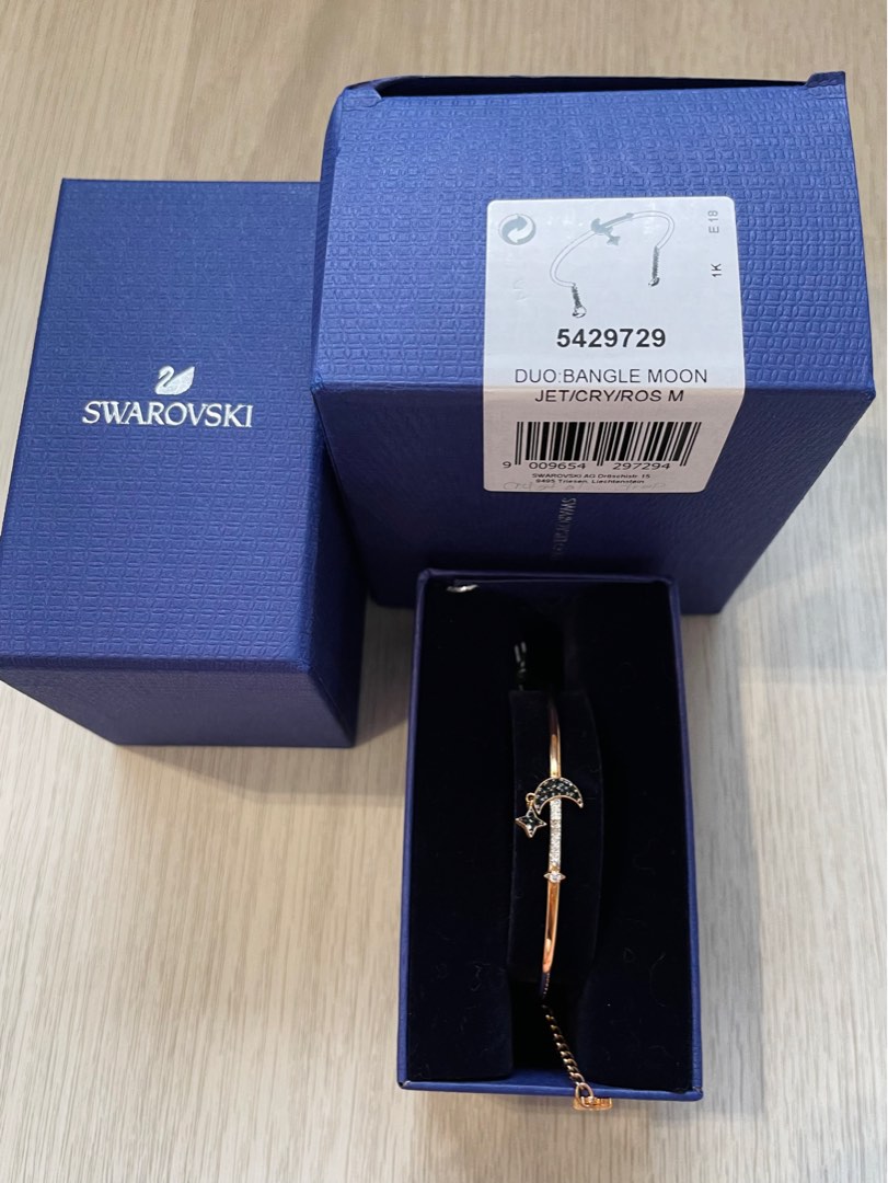 Swarovski duo moon bangle shop