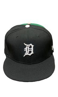 DETROIT TIGERS BLACK FITTED CAP SIZE 7 1/4