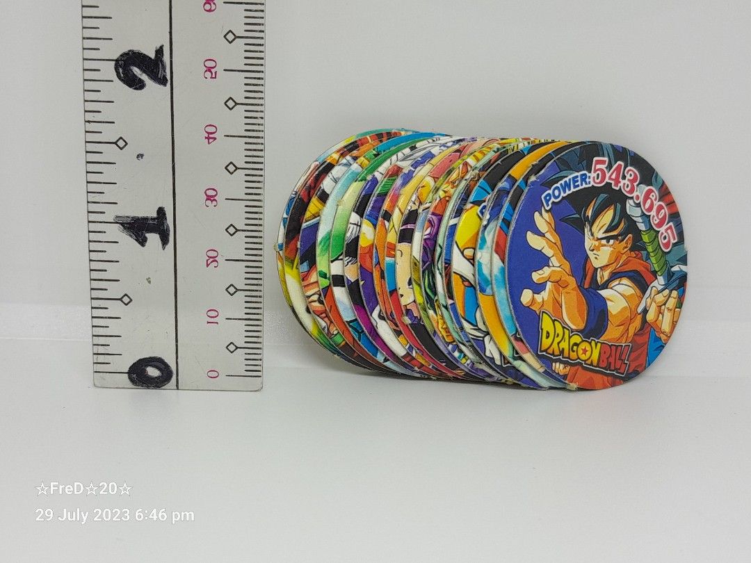 Dragon Ball Local Pogs (18pcs) (Category: Raw Singles) located in San Pablo. Submitted by fredambion (Listing ID 1250883894, Image 1). Description: *Please Take Time To Read Descriptions & Check The Photos *What You See Is What You Get *Dragon Ball Local Pogs *All For Only 20 / 18pcs *No Doubles *3 Different Back Prints *Good For Collection *Like New To Well Used Condition *Manage Your Expectation *Payment via Gcash or Palawan Express *Shipping v