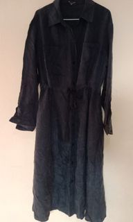 Dress pinggang serut