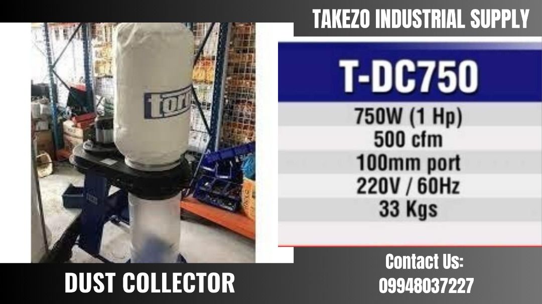 Dust Collector (Category: Construction Tools & Equipment) located in Manila. Submitted by angiedalu10338 (Listing ID 1250792530, Image 1). Description: Dust Collector Specs: T-DC750 Price: 14,750 For faster transaction call txt or viber 09948037227 Look for Shane *PRICE MAY CHANGE WITHOUT PRIOR NOTICE *ITEM IS VAT EXCLUSIVE *SUBJECT FOR AVAILABILITY *PRICE DEPENDS ON THE SIZES.