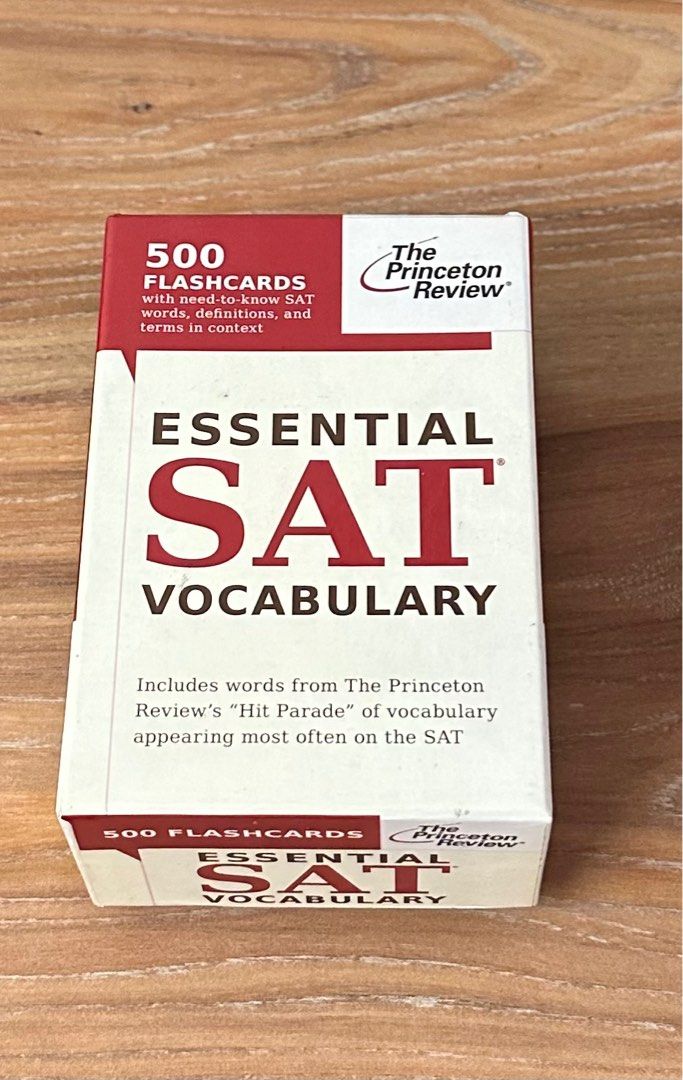 Essential SAT Vocabulary (flashcards): 500 Flashcards with Need-to-Know ...