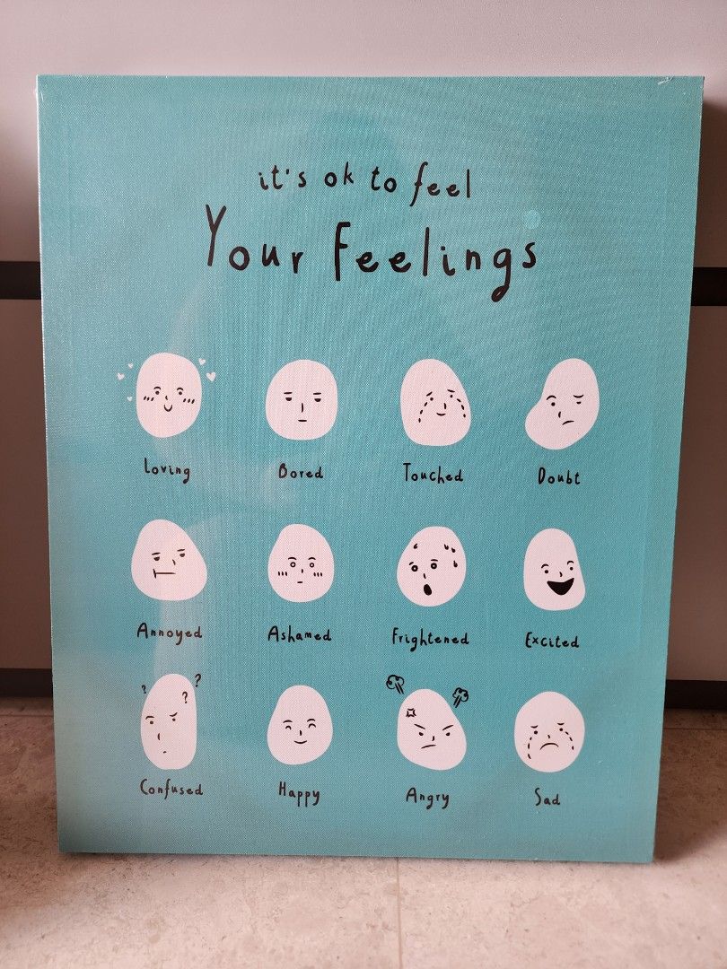 Feelings canvas poster for kids, Babies & Kids, Baby Nursery & Kids ...