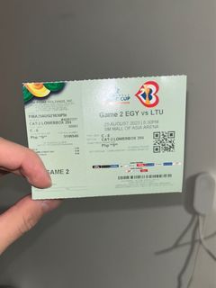 Fiba World Cup ticket (Egypt vs Lithuania)