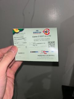 Fiba World Cup tickets (Egypt vs Lithuania)
