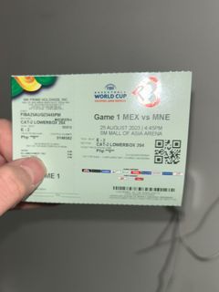 Fiba World Cup tickets (Mexico vs Montenegro)