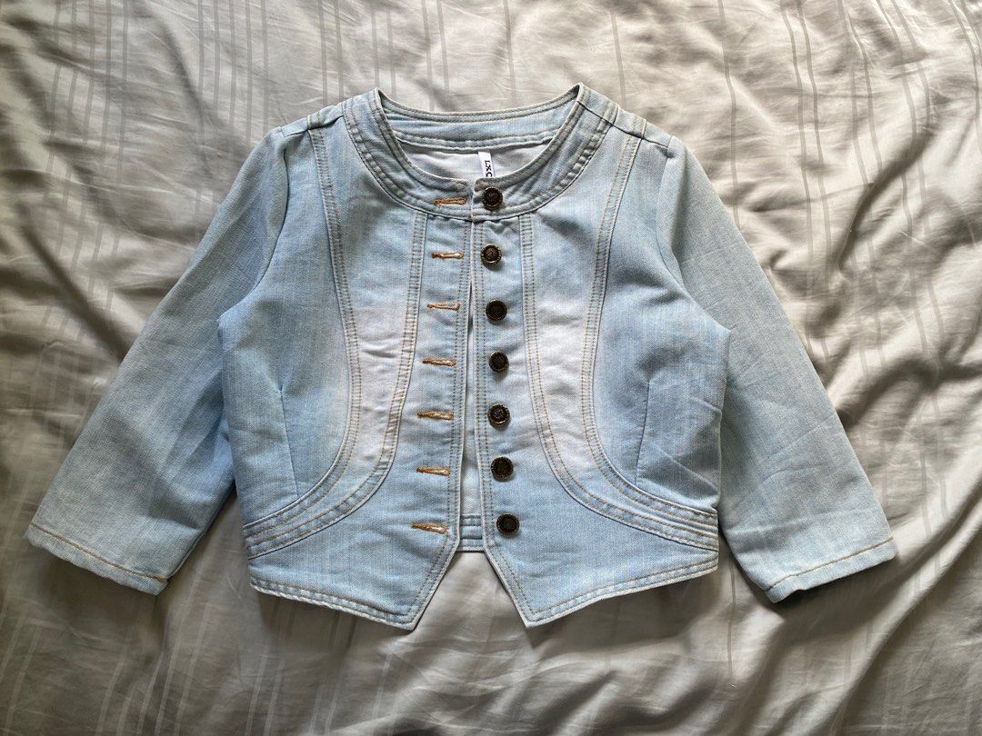 Fitted denim jacket Women s Fashion Coats Jackets and Outerwear