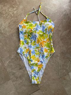 Floral one piece swimsuit