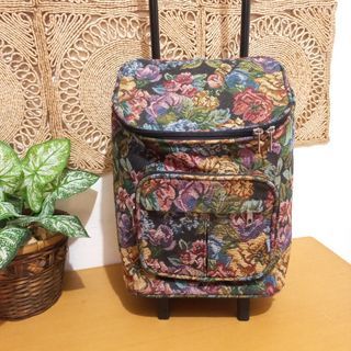 Floral tapestry stroller bag