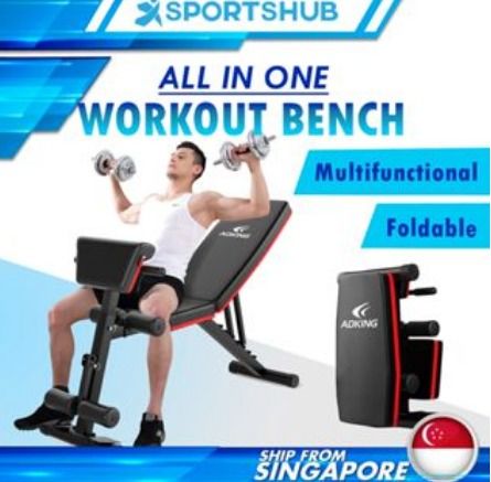 Folding store workout equipment