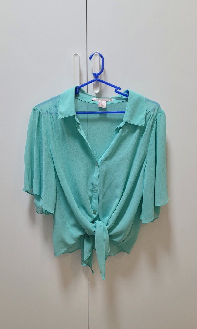 Bow tie blouse forever 21 deals