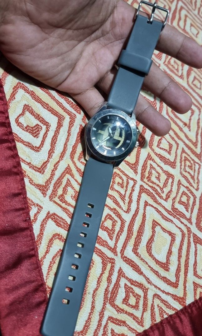 Fossil watch hot sale with digital seconds