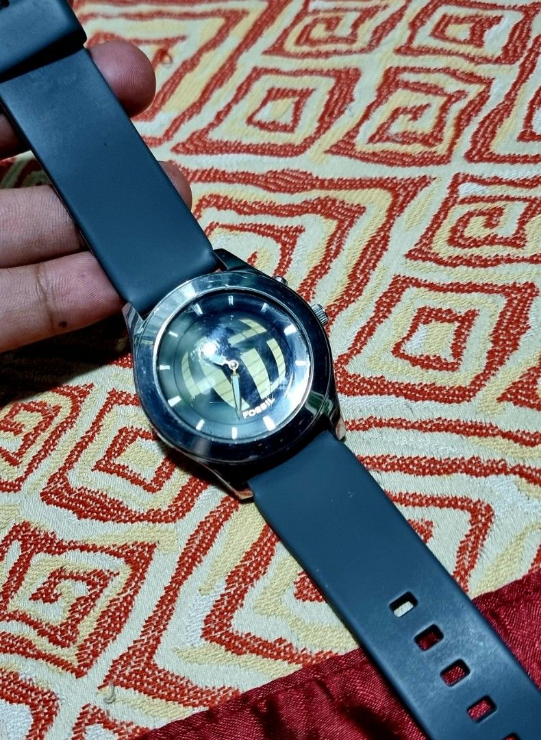 Fossil watch with digital seconds on sale