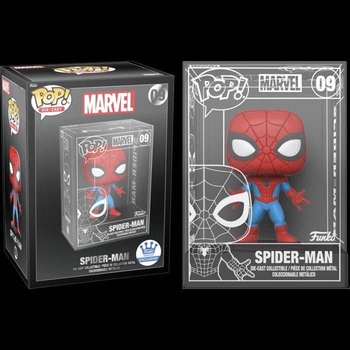 2023 NEW Marvel: Spider-Man (Die-Cast) Funko Pop! w/ Metallic Chase