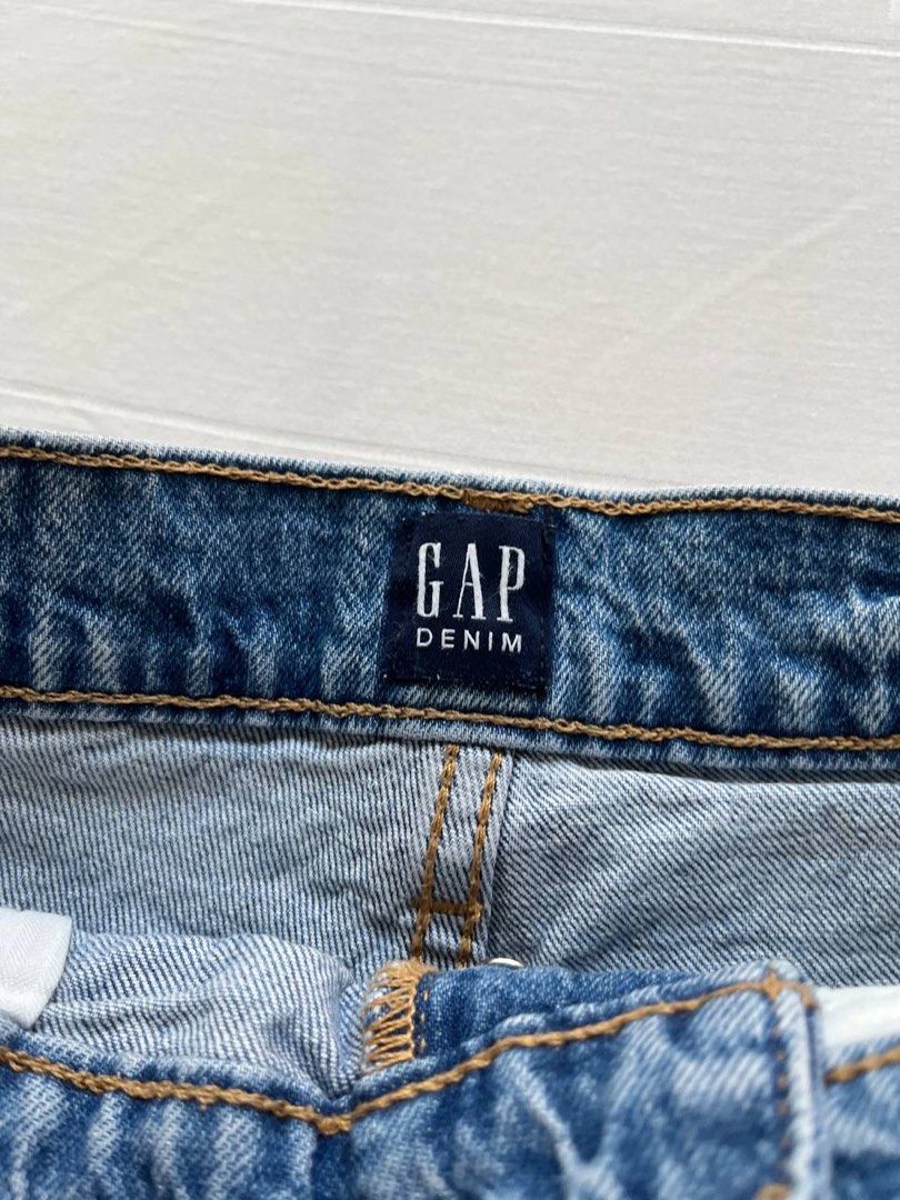 gap high waisted denim shorts raw hem Women s Fashion Bottoms