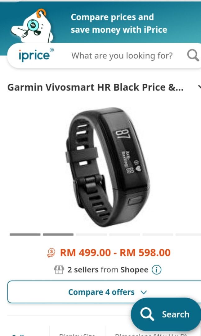 Garmin vivosmart best sale hr precio