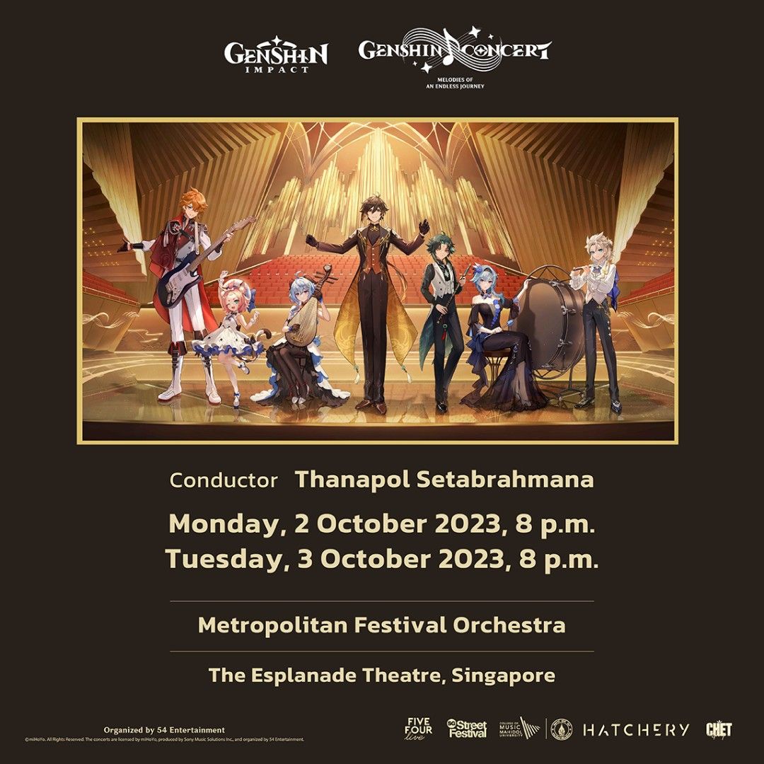 Genshin concert ticket, Tickets & Vouchers, Event Tickets on Carousell