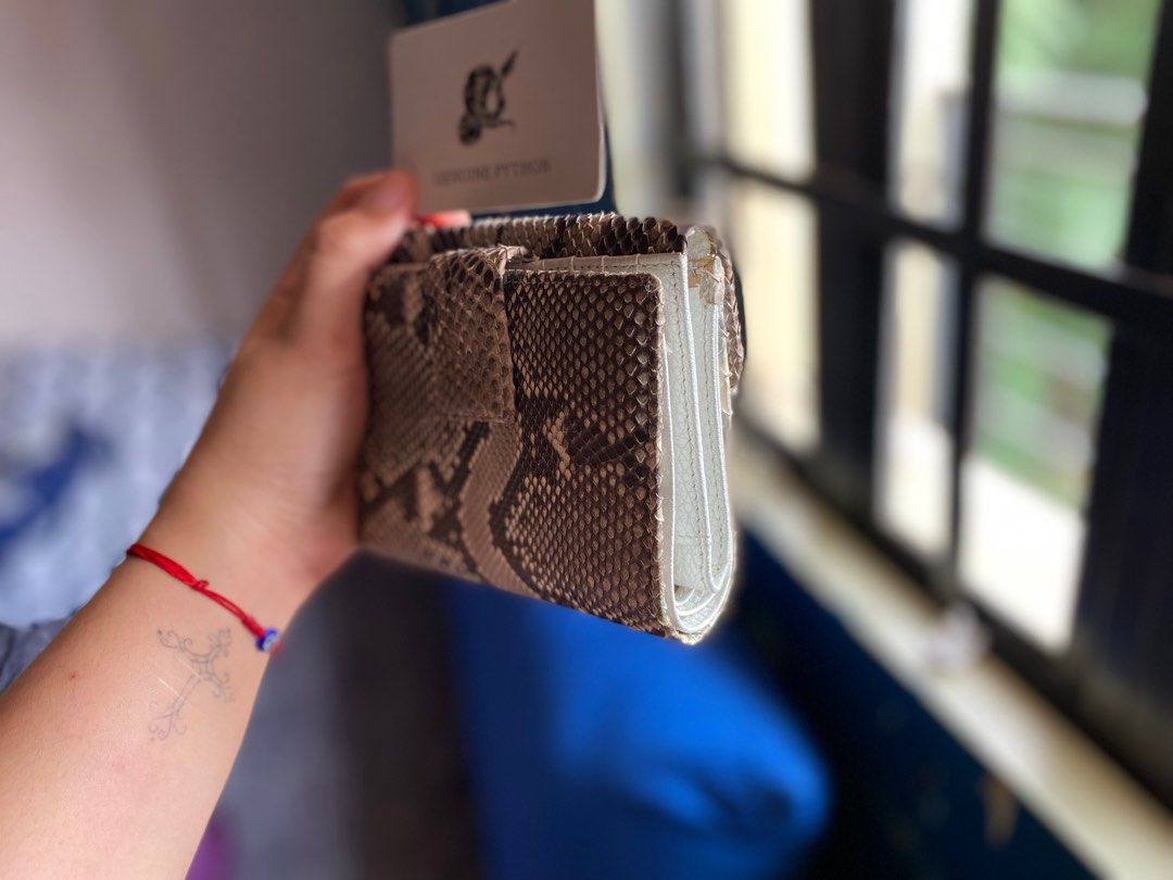 Genuine PYTHON WALLET, Luxury, Bags & Wallets on Carousell