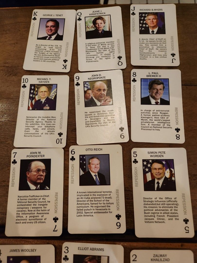 George bush playing cards online