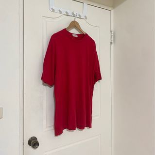 GIORDANO 短袖上衣T-shirt 紅 男版XL