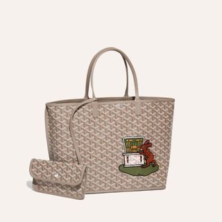 Crafted from iconic Goyard monogram canvas, the Belvedere is the