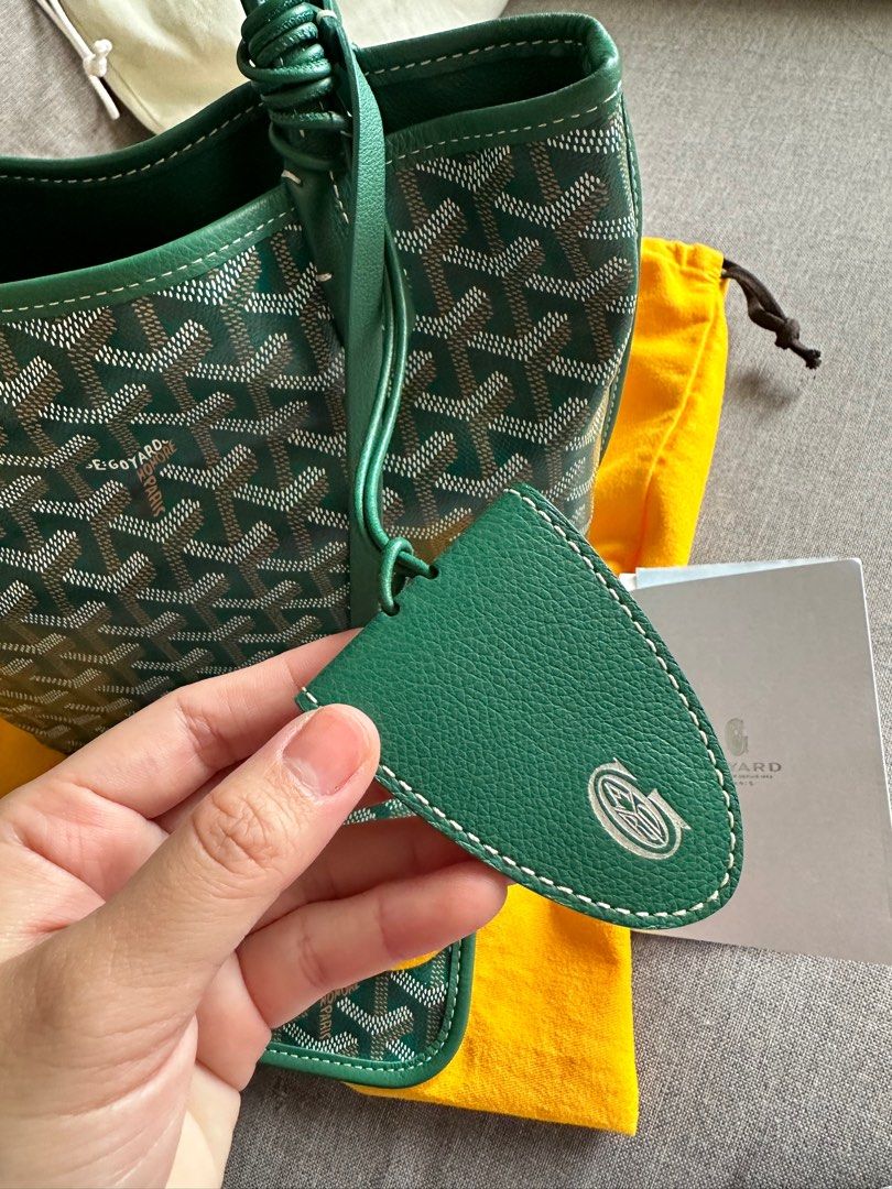 Goyard Anjou Mini - Goyard Green, Luxury, Bags & Wallets on Carousell
