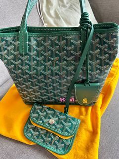 Anjou Mini Goyard (Green), Women's Fashion, Bags & Wallets, Shoulder Bags  on Carousell