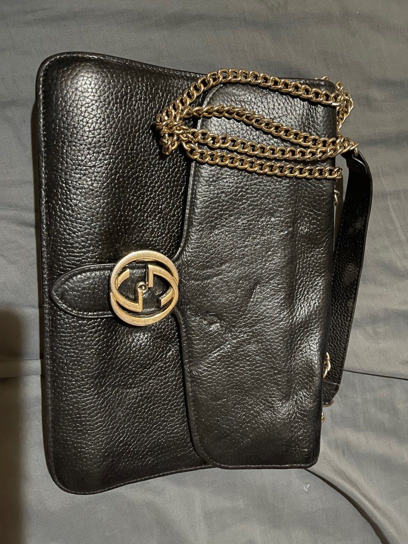 Sac gucci interlocking noir outlet