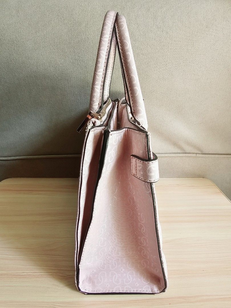 Pink Malia Mini Satchel Bag - GUESS