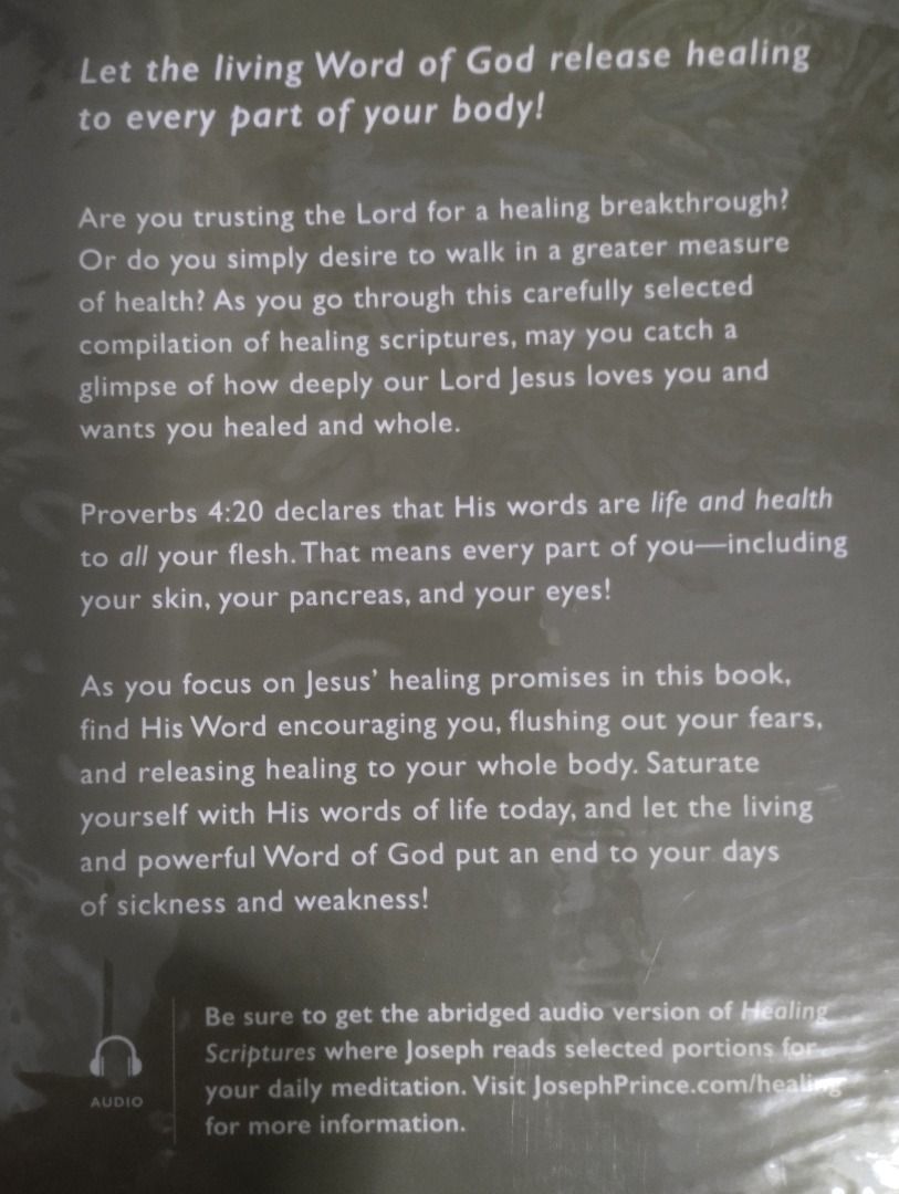 Healing scriptures joseph prince hobbies toys books magazines