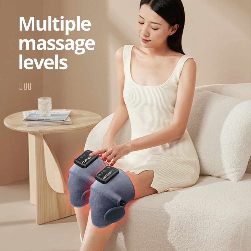 Heated Knee Massager Shoulder Brace Adjustable Vibrations And