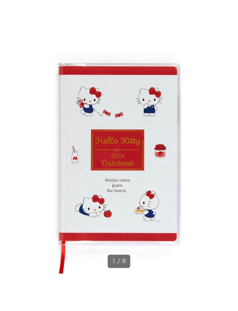Hello kitty 2024年 Schedule book 日程簿, 興趣及遊戲, 手作＆自家設計, 文具 Carousell