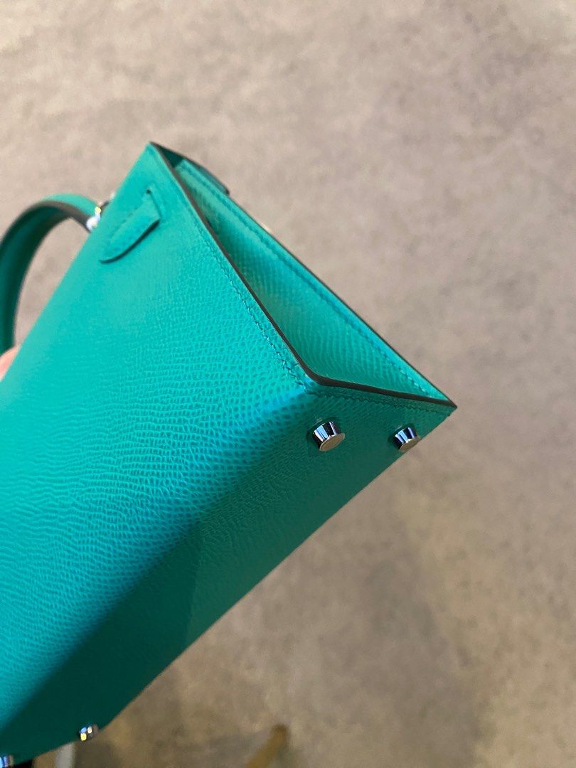 Hermes Mini Kelly in Vert Jade Epsom PHW, Luxury, Bags & Wallets on  Carousell