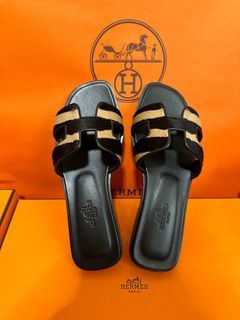 BNIB Hermes Oran Sandal Lizard In Rose Jaipur Size 36.5 36 1/2