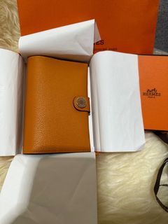 Hermes 5P Pink Tarmac Passport Cover Holder Wallet Agenda Notebook