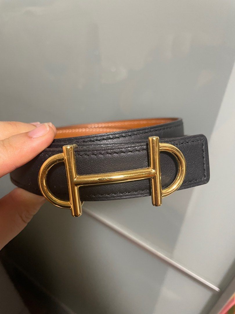 Lagune belt buckle & Reversible leather strap 24 mm