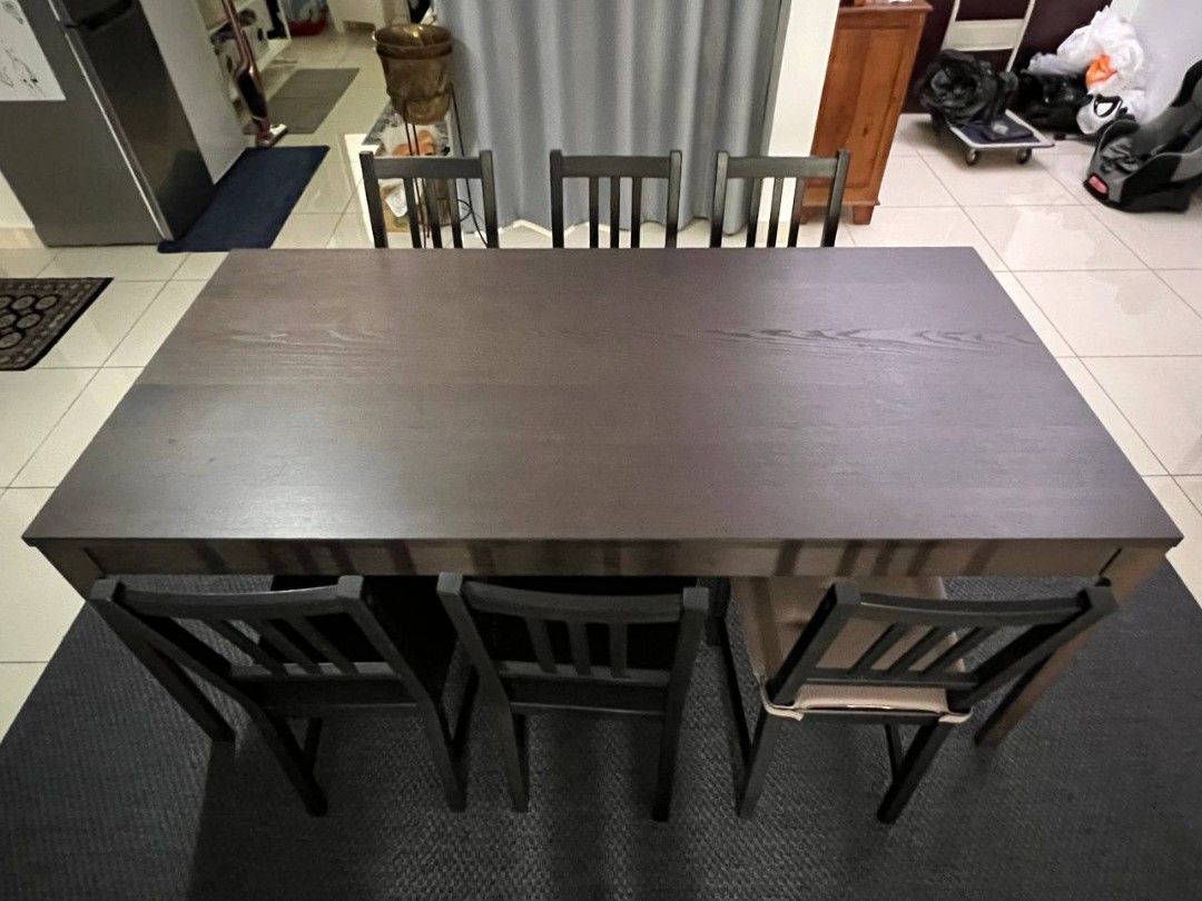 IKEA extendable dining table without chairs Furniture Home
