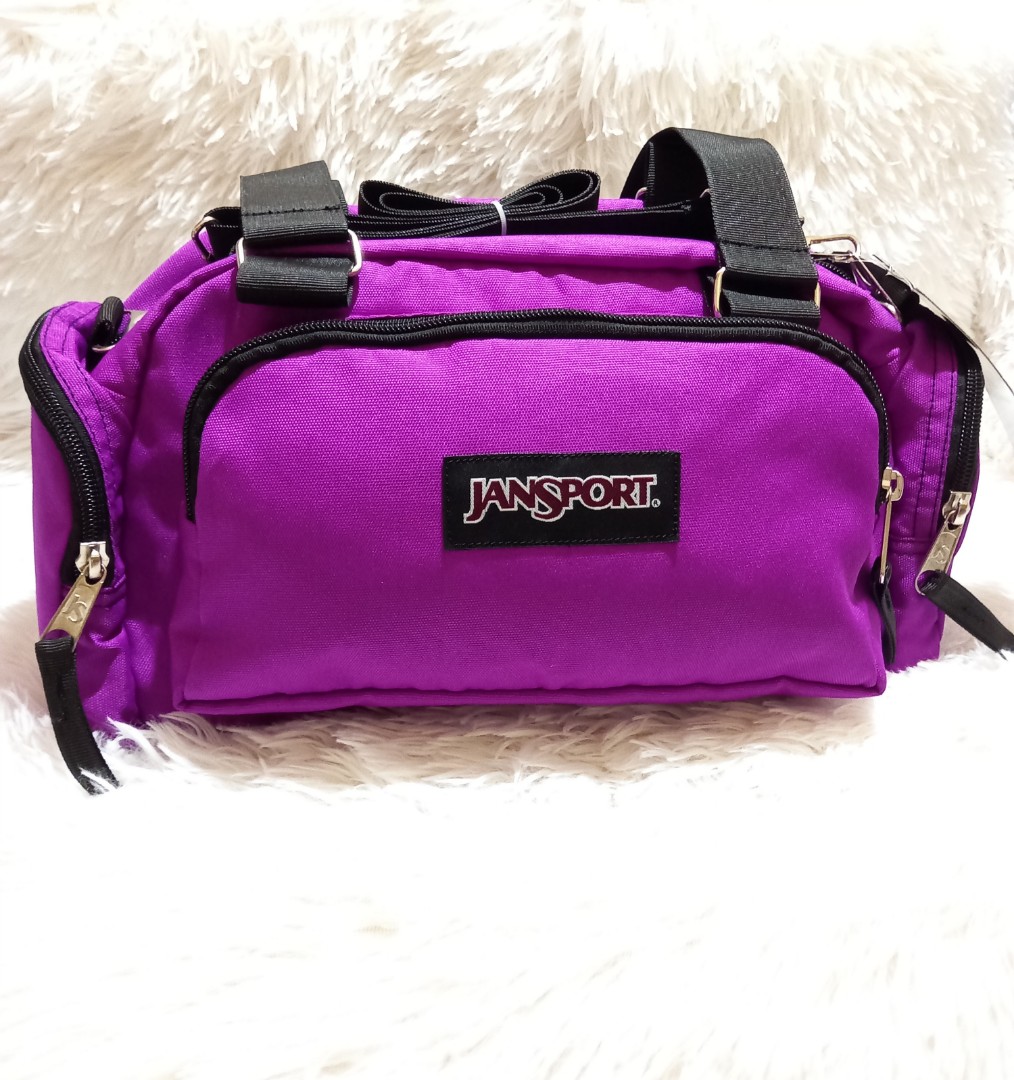 Jansport Shoulder bag/Body Bag (Light Violet) on Carousell