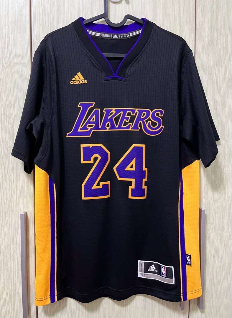 Hollywood Night Bryant Mens XL black Lakers Adidas Swingman Jersey Authentic