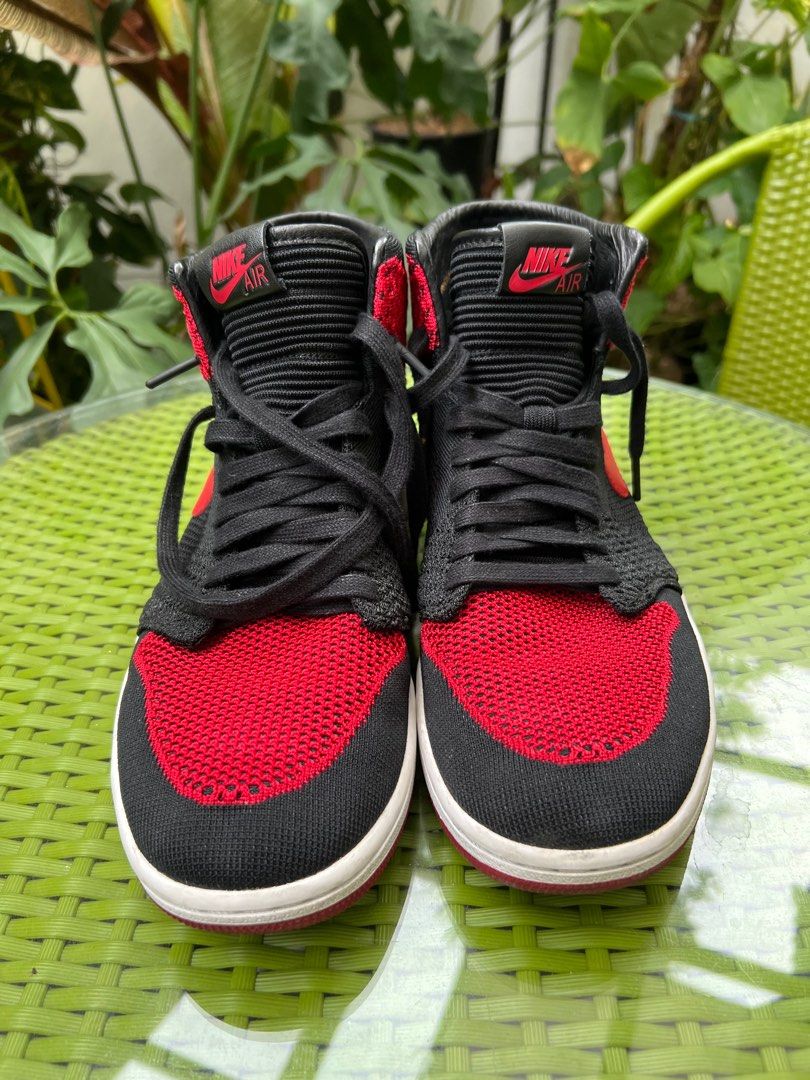 Jordan 1 retro high flyknit bred clearance