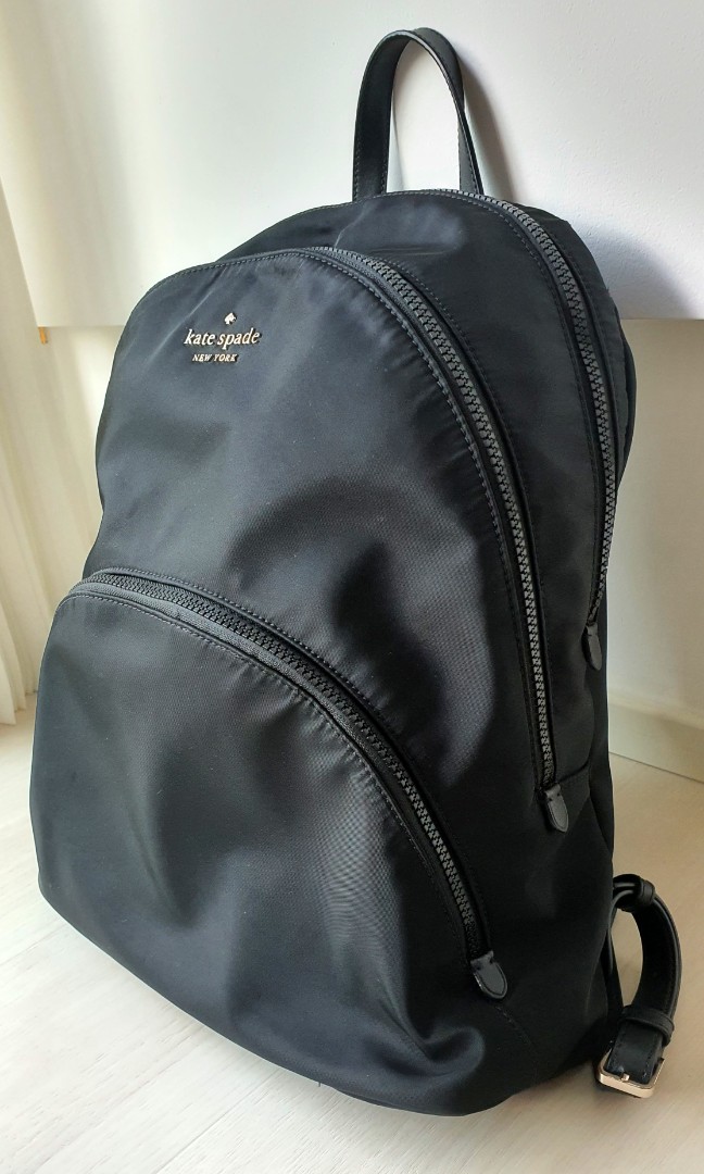 Kate Spade Karissa Nylon Large Backpack Bag in Black, Women's Fashion ...