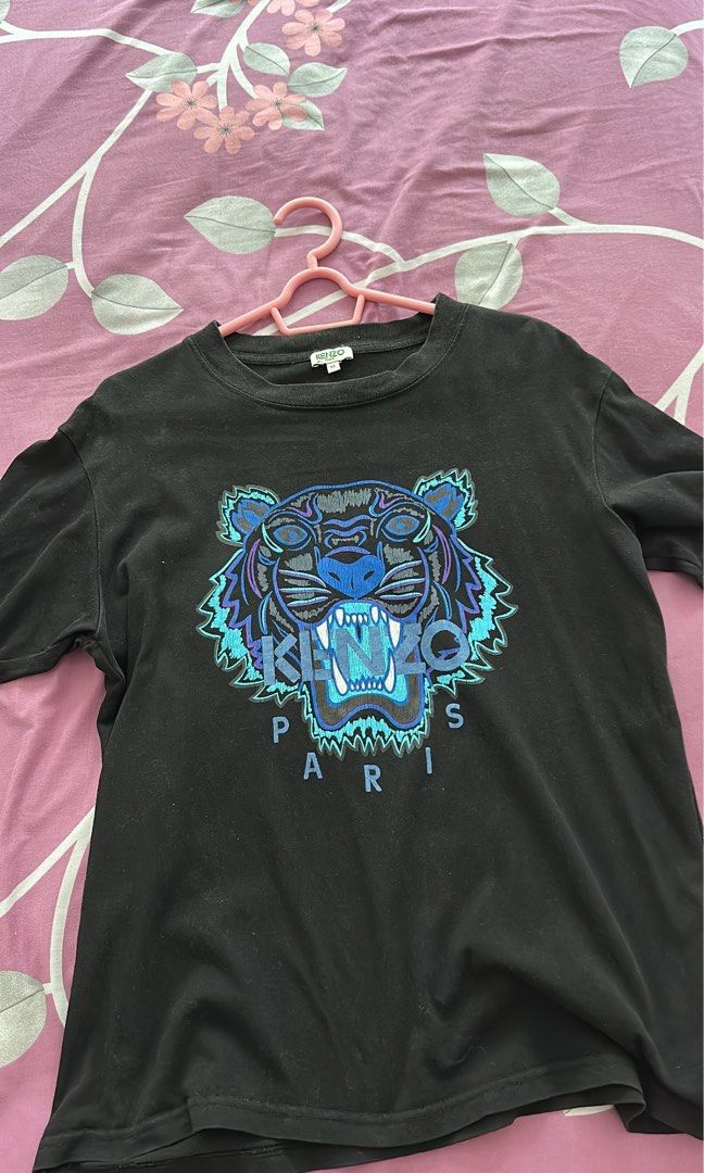 kenzo black and grey t shirt