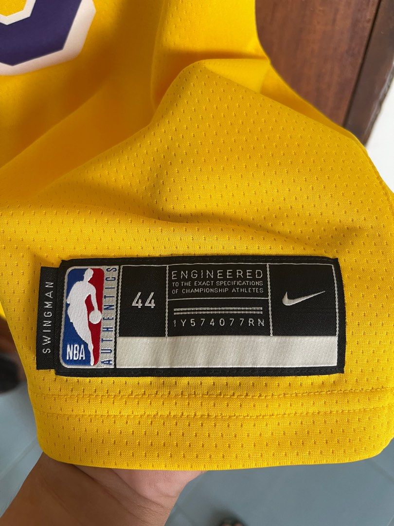 LA Lakers LeBron James #6 Nike Wish Sponsor Logo NBA Mauritius