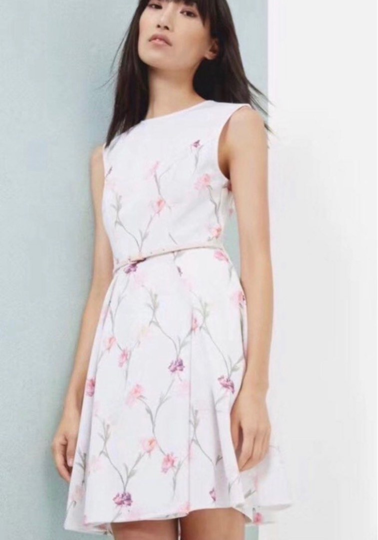 Ted baker florae deals ruffle skater dress