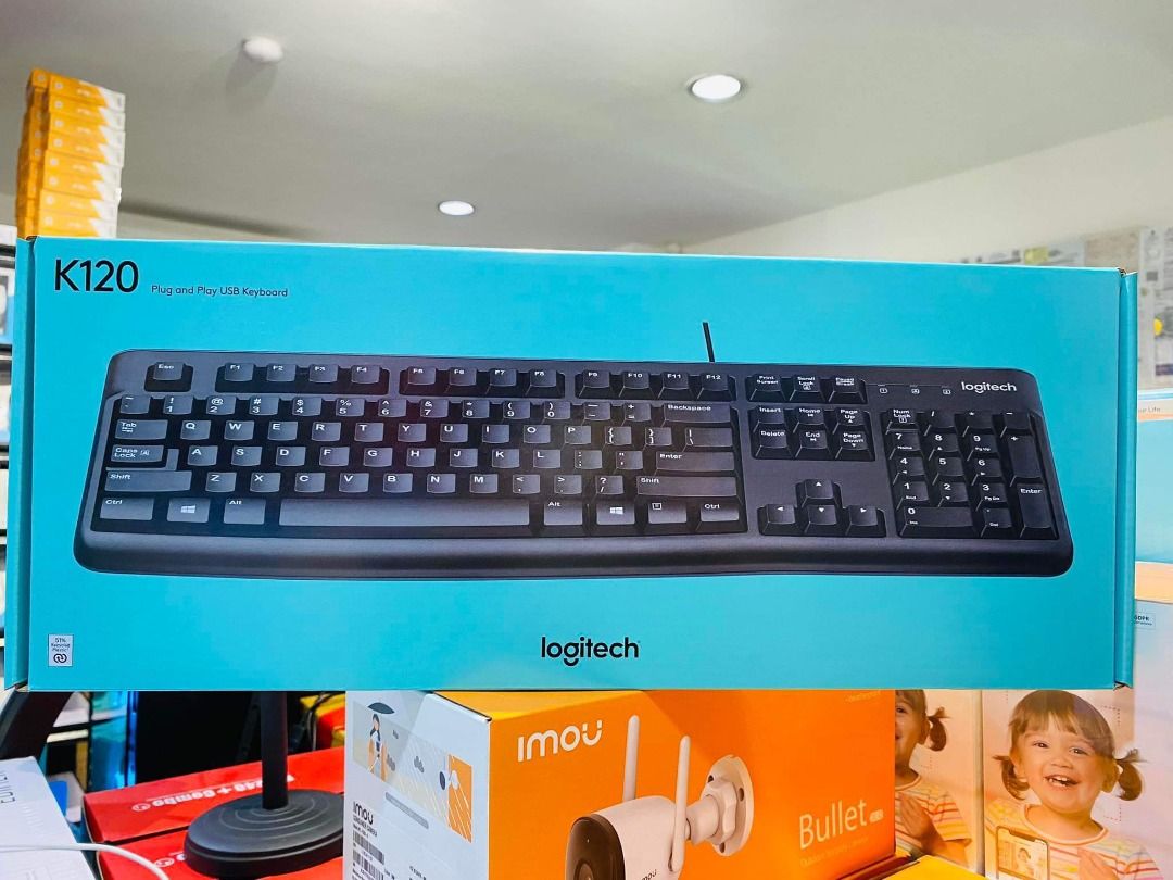 Logitech K120 Keyboard Black USB, Computers & Tech, Parts & Accessories ...