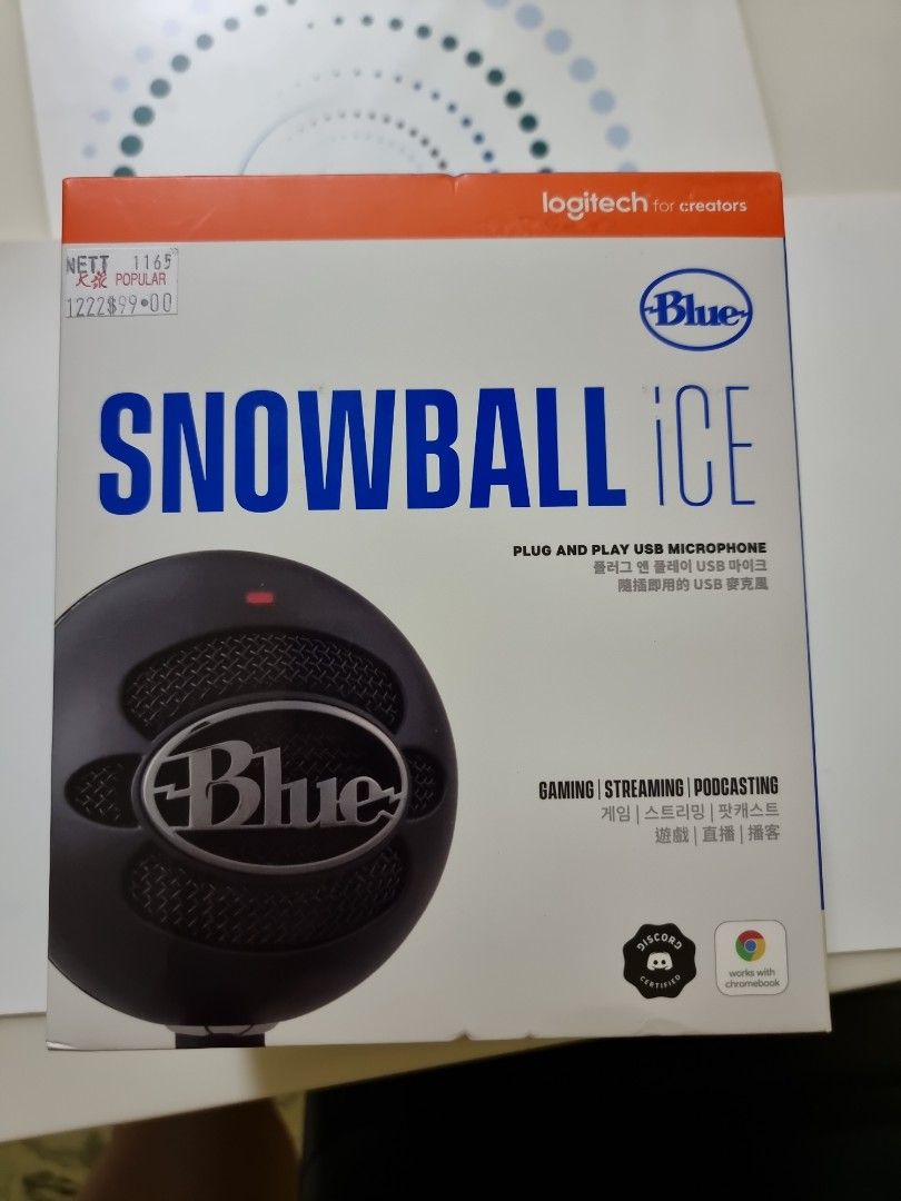 Logitech Snowball Ice Microphone, Computers & Tech, Office & Business ...