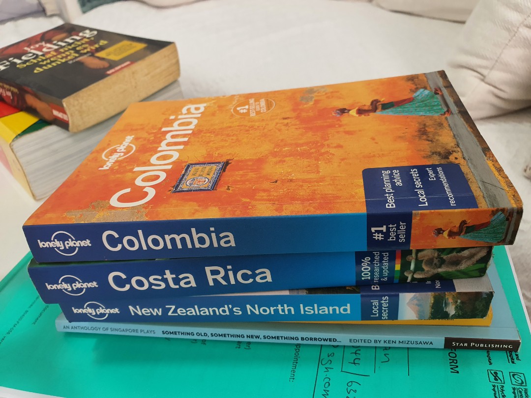 Travel　Colombia,　Lonely　Rica,　Guides　planet　New　Costa　on　North　Magazines,　Island,　Hobbies　travel　Zealand's　Holiday　Carousell　guides　Toys,　and　Books