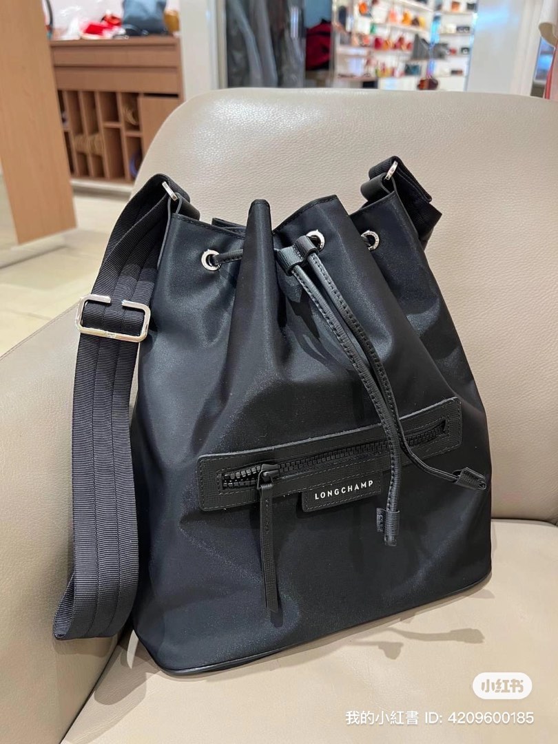 Longchamp nylon bucket bag, Luxury, Bags & Wallets on Carousell