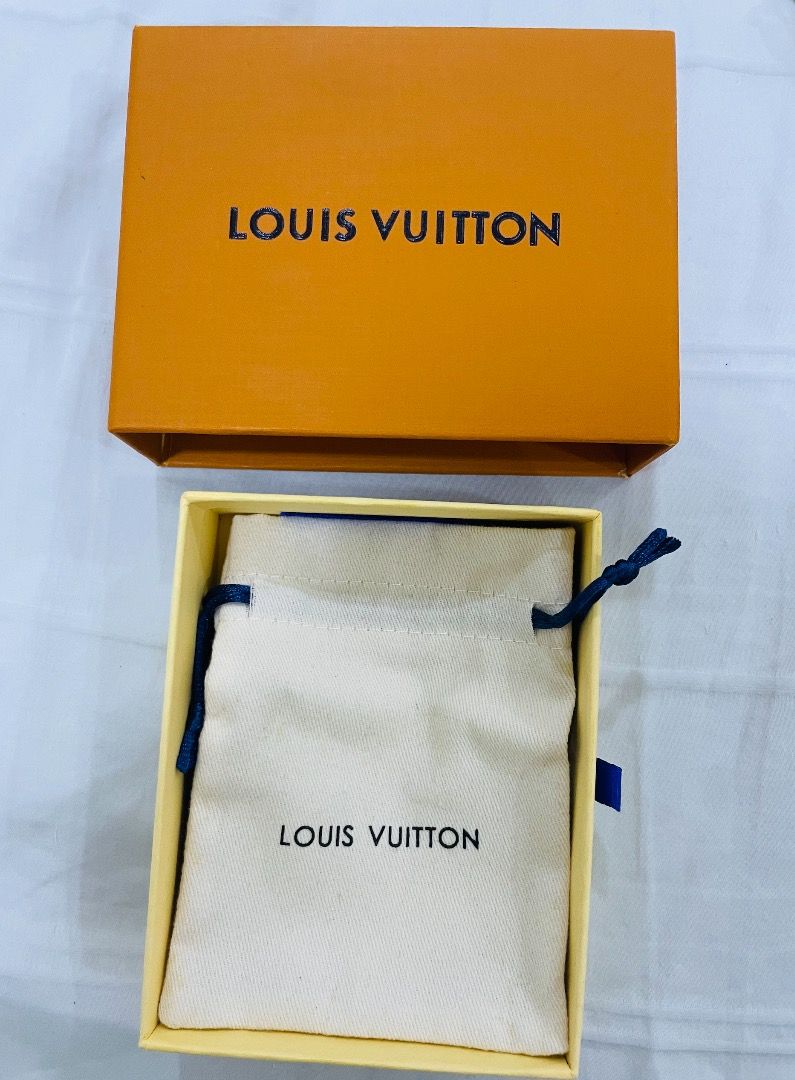LOUIS VUITTON EMPTY Set Box Ribbon Gift Tag Tissue Dust Bag AUTHENTIC NEW